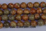 CPJ460 15.5 inches 4mm round African picture jasper beads