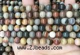 CPJ482 15.5 inches 8mm round polychrome jasper beads wholesale