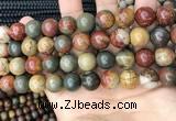 CPJ674 15.5 inches 12mm round picasso jasper beads wholesale