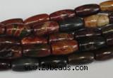 CPJ70 15.5 inches 6*12mm rice picasso jasper gemstone beads