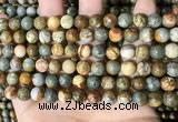 CPJ708 15.5 inches 8mm round rocky butte picture jasper beads