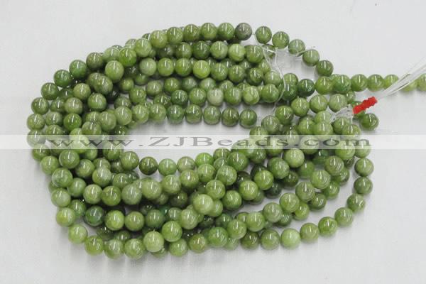 CPO01 15.5 inches 6mm round olivine gemstone beads wholesale