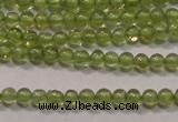 CPO100 15 inches 2mm round natural peridot beads wholesale