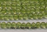 CPO101 15 inches 3mm round natural peridot beads wholesale