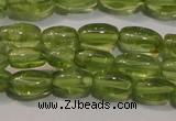 CPO111 15 inches 4*7mm rice natural peridot beads wholesale