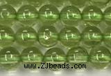 CPO133 15.5 inches 4mm round natural peridot beads wholesale