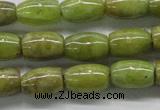 CPO24 15.5 inches 6*10mm drum olivine gemstone beads wholesale