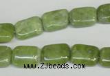 CPO36 15.5 inches 10*14mm rectangle olivine gemstone beads wholesale