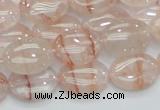 CPQ11 15.5 inches 13*18mm oval natural pink quartz beads wholesale