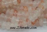 CPQ14 15.5 inches 5*8mm rondelle natural pink quartz beads