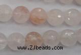 CPQ205 15.5 inches 12mm faceted round natural pink quartz beads