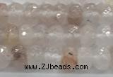 CPQ210 15.5 inches 4*6mm faceted rondelle natural pink quartz beads