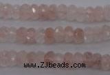 CPQ211 15.5 inches 5*8mm faceted rondelle natural pink quartz beads