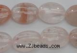 CPQ241 15.5 inches 15*20mm oval natural pink quartz beads