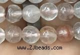 CPQ311 15.5 inches 6mm faceted round pink quartz beads wholesale