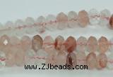 CPQ38 15.5 inches 5*8mm faceted rondelle natural pink quartz beads