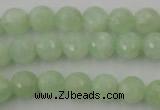 CPR113 15.5 inches 10mm faceted round natural prehnite beads wholesale