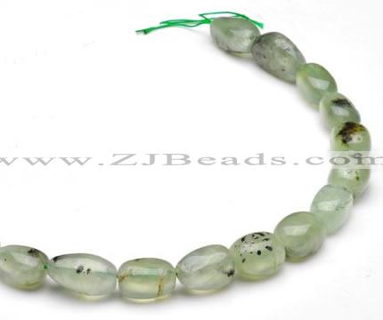 CPR17 A grade 10*18mm freeform natural Prehnite gemstone beads