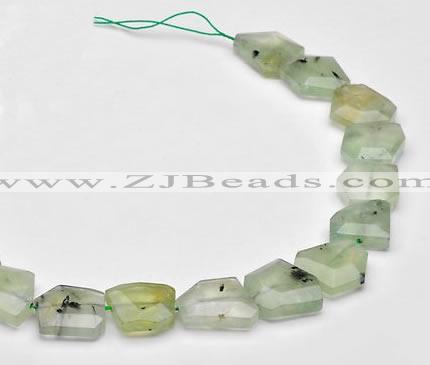 CPR21 Freeform A grade natural Prehnite gemstone beads Wholesale