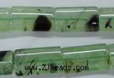 CPR245 15.5 inches 12*22mm flat tube natural prehnite beads wholesale