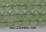 CPR333 15.5 inches 6mm faceted round natural prehnite beads