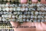 CPR352 15.5 inches 8mm faceted round prehnite beads wholesale