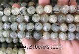 CPR354 15.5 inches 13mm faceted round prehnite beads wholesale