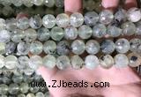 CPR360 15.5 inches 12mm faceted round prehnite beads wholesale
