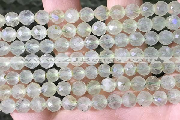 CPR376 15.5 inches 6mm faceted nuggets prehnite gemstone beads