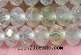 CPR380 15.5 inches 4*6mm faceted rondelle prehnite gemstone beads