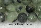 CPR405 15.5 inches 6mm faceted round prehnite beads wholesale