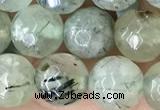 CPR421 15.5 inches 8mm faceted round prehnite beads wholesale