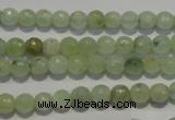 CPR51 15.5 inches 6mm faceted round natural prehnite beads