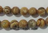 CPT453 15.5 inches 10mm round picture jasper beads wholesale