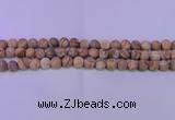 CPT522 15.5 inches 8mm round matte picture jasper beads