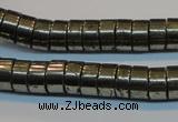 CPY117 15.5 inches 5*10mm heishi pyrite gemstone beads wholesale