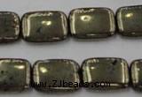 CPY243 15.5 inches 13*18mm rectangle pyrite gemstone beads wholesale