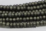 CPY38 16 inches 5*10mm rondelle pyrite gemstone beads wholesale