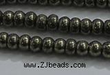 CPY421 15.5 inches 2.5*4mm rondelle pyrite gemstone beads