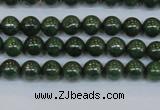 CPY760 15.5 inches 4mm round pyrite gemstone beads wholesale