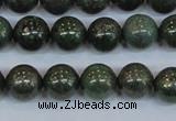 CPY763 15.5 inches 10mm round pyrite gemstone beads wholesale
