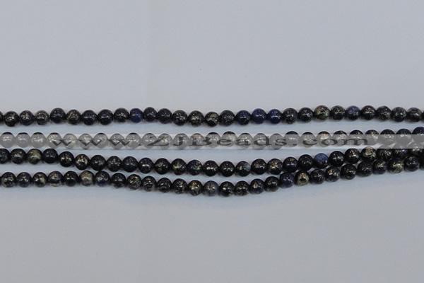 CPY771 15.5 inches 6mm round pyrite gemstone beads wholesale