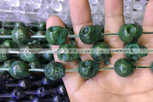CPY827 15.5 inches 14*16*18mm skull pyrite gemstone beads