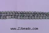 CQJ250 15.5 inches 4mm round matte Qinghai jade beads