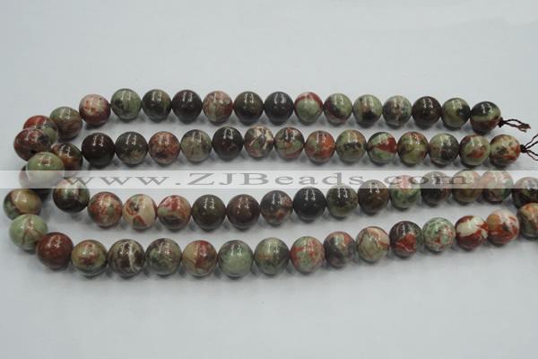 CRA02 15.5 inches 10mm round natural rainforest agate gemstone beads