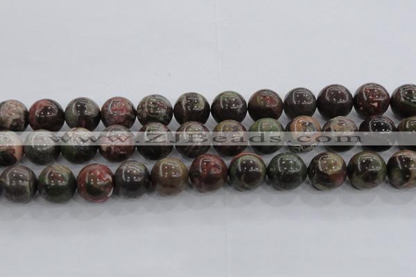 CRA117 15.5 inches 20mm round rainforest agate beads