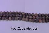 CRA120 15.5 inches 4mm round matte rainforest agate beads