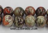 CRA152 15.5 inches 12mm round rainforest agate beads wholesale