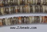 CRB1010 15.5 inches 2*4mm heishi chrysanthemum agate beads
