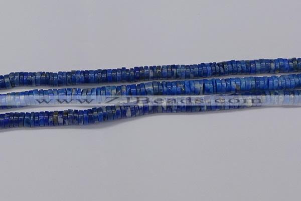 CRB1027 15.5 inches 2*6mm heishi lapis lazuli beads wholesale